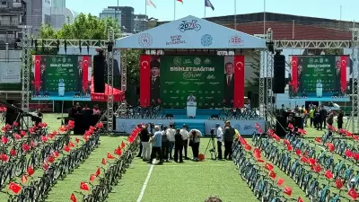 Bahçelievler'de 2 bin 71 çocuk bisiklet sevinci yaşadı