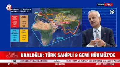 Bakan Uraloğlu: Körfez'de kalan uçağımız yok, Hürmüz'de 9 gemimiz bekliyor