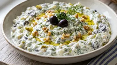 Bol Zeytinli, Cevizli ve Turşulu Efsane Meze: Snejanka Tarifi