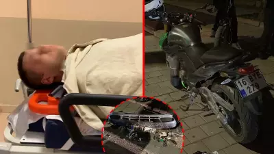 Bursa'da akılalmaz kaza! Otomobil motosiklete çarptı, sürücü kaçtı ama plakasını unuttu