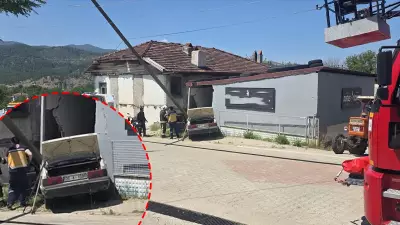 Denizli'de acı kaza: Otomobil depo duvarına saplandı, karı-koca öldü