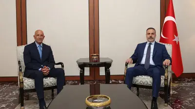 Dışişleri Bakanı Hakan Fidan, ABD'li Büyükelçi Tom Barrack'ı Kabul Etti
