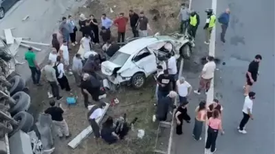 Düzce'de TIR'ın Lastiği Patladı, 6 Kişi Yaralandı