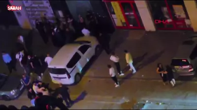 Esenyurt'ta düğün sonrası tekmeli yumruklu kavga kamerada