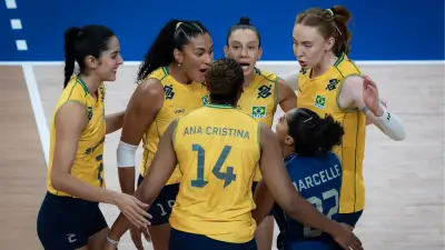 Fransa: 0 - Brezilya: 3 | VNL'de Brezilya Fransa'yı Sürklase Etti