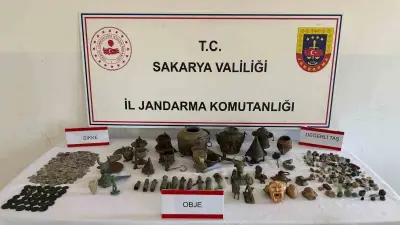 Geyve'deki 'Anadolu Mirası' Operasyonunda 806 Tarihi Eser Ele Geçirildi
