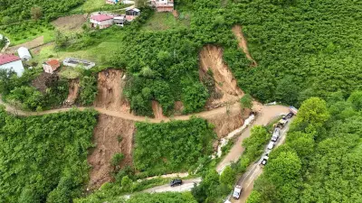 Giresun'da 33 Ev Heyelan Riski Nedeniyle Tahliye Edildi