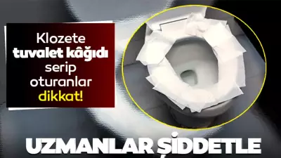 Halka açık tuvaletlerde klozet kapağını kağıtla kaplamayın: Hijyen hatası