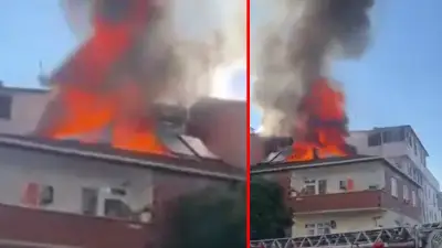 Kocaeli'de 3 katlı binada yangın: Çatı katı kullanılamaz hale geldi