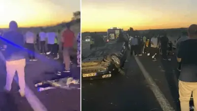Lüleburgaz'da Lastik Patlaması: Otomobil Takla Attı, 2 Yaralı