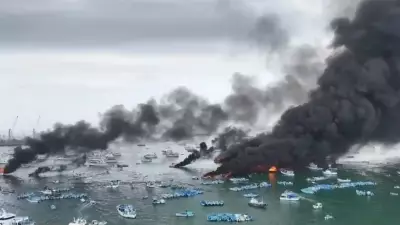 Manta Balıkçı İskelesi'nde Çıkan Yangında 2 Kişi Yaralandı, 35 Tekne Zarar Gördü