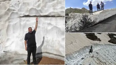 Mereto Dağı'nda 4 Metreyi Aşan Karla Mücadele Sürüyor