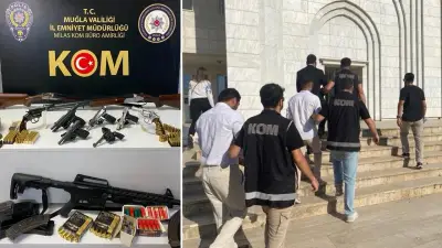Milas'ta silah kaçakçılığı operasyonu: 3 tutuklama