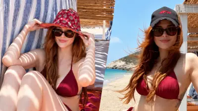 Mine Tugay Tatil Sezonunu Açtı: Kırmızı Bikinisiyle Fit Görünümü Beğeni Topladı
