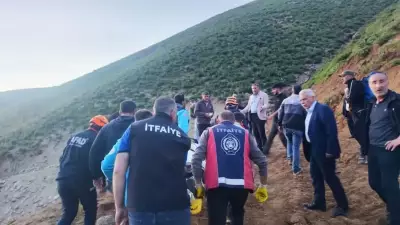 Pancar toplarken kayalıklardan düşen vatandaş kurtarıldı