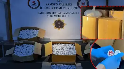 Samsun'da kiralık araçta 225 bin sentetik hap ele geçirildi, 3 gözaltı