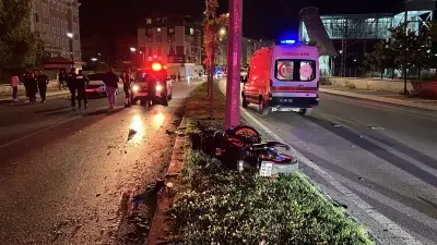 Sivas'ta motosiklet kazası: 2 ağır yaralı