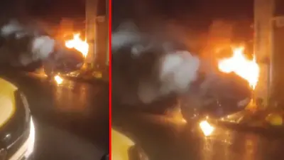 İstanbul Fatih'te Otomobil Alevlere Teslim Oldu: Kundaklama İddiası