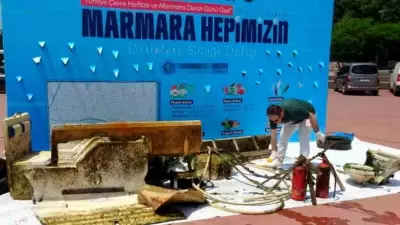 Sualtı temizliğinde fırtınada batan tekne kalıntıları bulundu