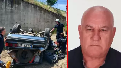 Tekirdağ'da otomobil 3 metrelik menfeze uçtu: Sürücü hayatını kaybetti