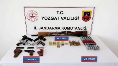 Yozgat'ta Ruhsatsız Silah Operasyonu: 6 Şüpheli ve Çok Sayıda Mühimmat Ele Geçirildi
