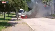 Adana'da Park Halindeki Araçta Yangın: Peş Peşe Patlamalar