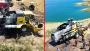Adıyaman Kahta'da Biçerdöver Yangını Panik Yarattı