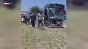 Ankara'da belediye otobüsü kaza yaptı: Yaralılar var