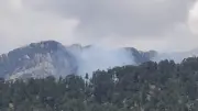 Antalya Serik'te yıldırım düşmesi orman yangınına neden oldu