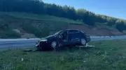Ardahan'da feci kaza: Devrilen otomobilin sürücüsü hayatını kaybetti