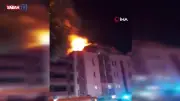 Çaycuma'da 4 Katlı Binanın Çatısında Yangın: Can Kaybı Yok