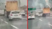 Başakşehir'de Tır Otomobili Önüne Katıp Metrelerce Sürükledi