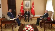 Bakan Çiftçi ve Bakan Gürlek, MHP Lideri Bahçeli'yi ziyaret etti