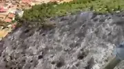 Balıkesir Burhaniye'de Orman Yangınına Havadan ve Karadan Müdahale