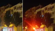 Battalgazi'de Apartman Çatısında Göçük