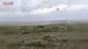 Bingöl'de şiddetli fırtına paniğe neden oldu, o anlar kamerada