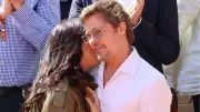Brad Pitt ve Ines de Ramon'dan Fransa Açık'ta Romantik Anlar