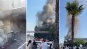 Bursa'da fabrikada kaynak çalışması yangına neden oldu