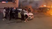Bursa'da çöp yangını çalılığa sıçradı: Vatandaşlar otomobili sürükleyerek kurtardı