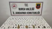 Bursa'da Roma ve Bizans dönemi 202 sikke ele geçirildi