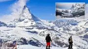 Büyük Aletsch Buzulu İki Haftada Karlı Halden Çıplak Buza Dönüştü