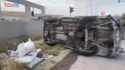Ceylanpınar'da kamyonet devrildi: 2 yaralı