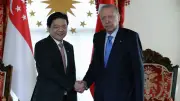 Cumhurbaşkanı Erdoğan, Singapur Başbakanı Lawrence Wong'u resmi törenle karşıladı