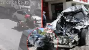 Elazığ'da freni patlayan kamyon 10 araca çarptı: 5 yaralı