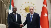 Erdoğan, Sudan Konsey Başkanı Burhan ile Cumhurbaşkanlığı Külliyesi'nde Görüştü