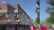 Esenyurt'ta çocuklarını göremediği için 4. kattan atlayan kadın hastaneye kaldırıldı