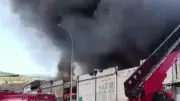 Gaziantep'te tekstil fabrikasında yangın paniği