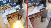 Hakkari'de korkutan patlama! Kafede mutfak tüpü alev topuna döndü: Korku dolu anlar kameraya böyle yansıdı!