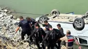 Hatay'da dereye düşen otomobilin sürücüsü hayatını kaybetti
