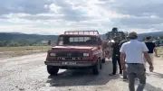 Kastamonu'da kamyonetle çarpışan otomobil alev alev yandı